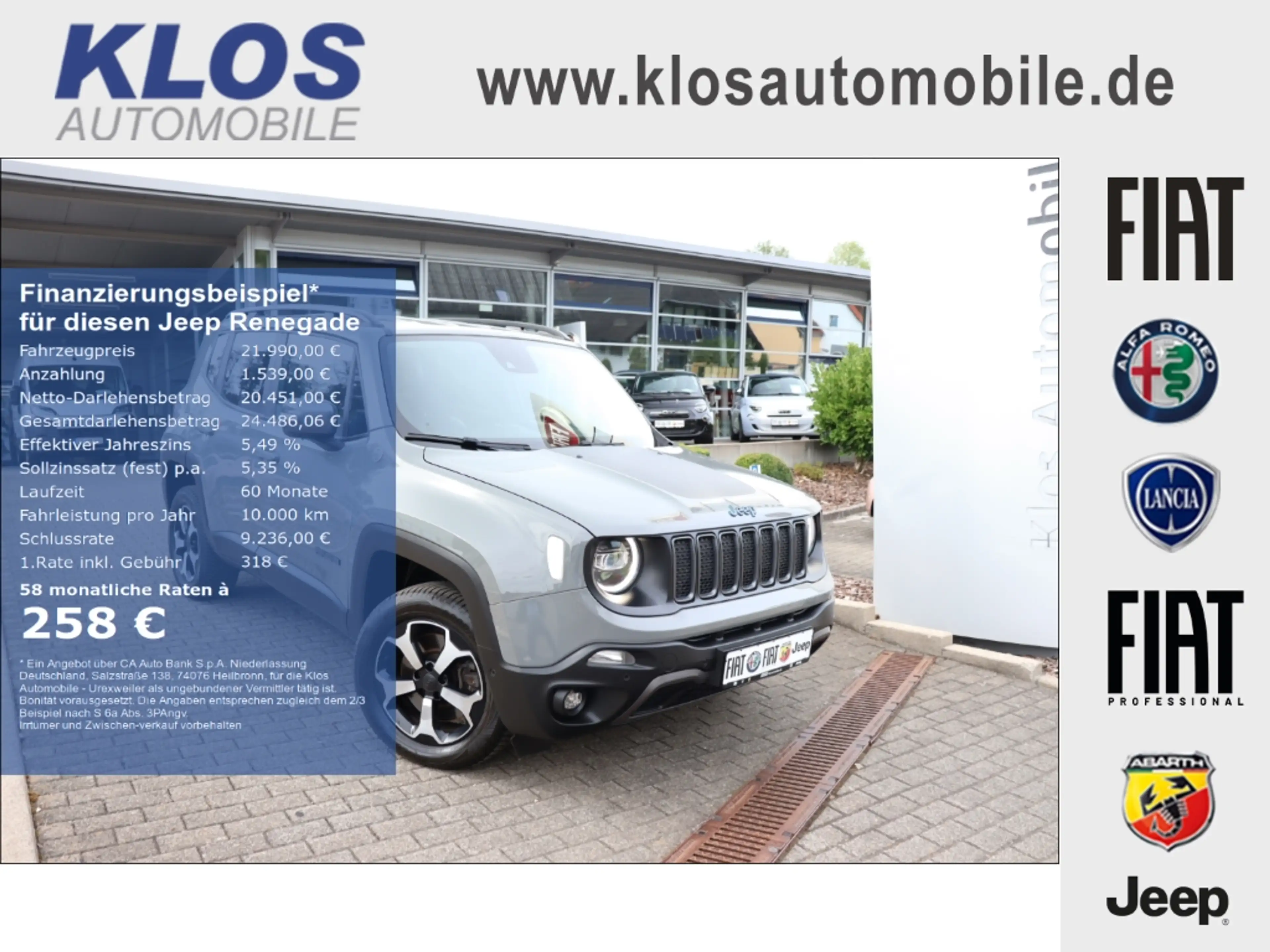 Jeep Renegade TRAILHAWK 1.3 PHEV 4Xe 240PS AT LED AHK NAVI WINTE