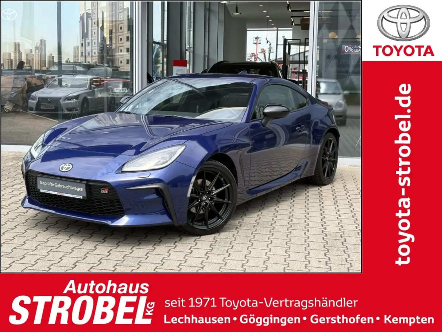 Toyota GR86 Coupe 2,4L 235 PS 6-Gang *8-fach bereift* Blau - 1