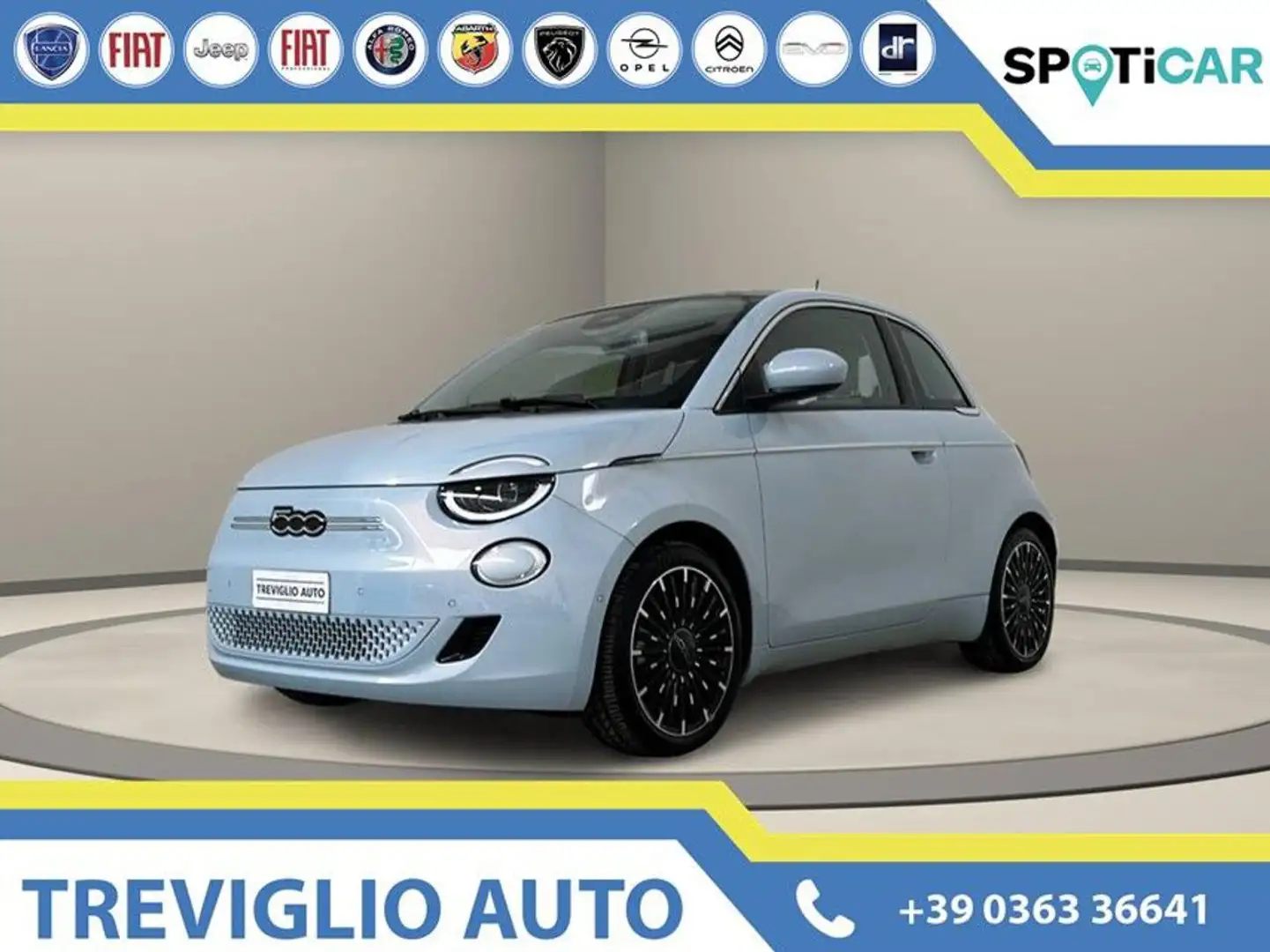 Fiat 500e Berlina 42 kWh La Prima 320 Km Autonomia Blu/Azzurro - 1