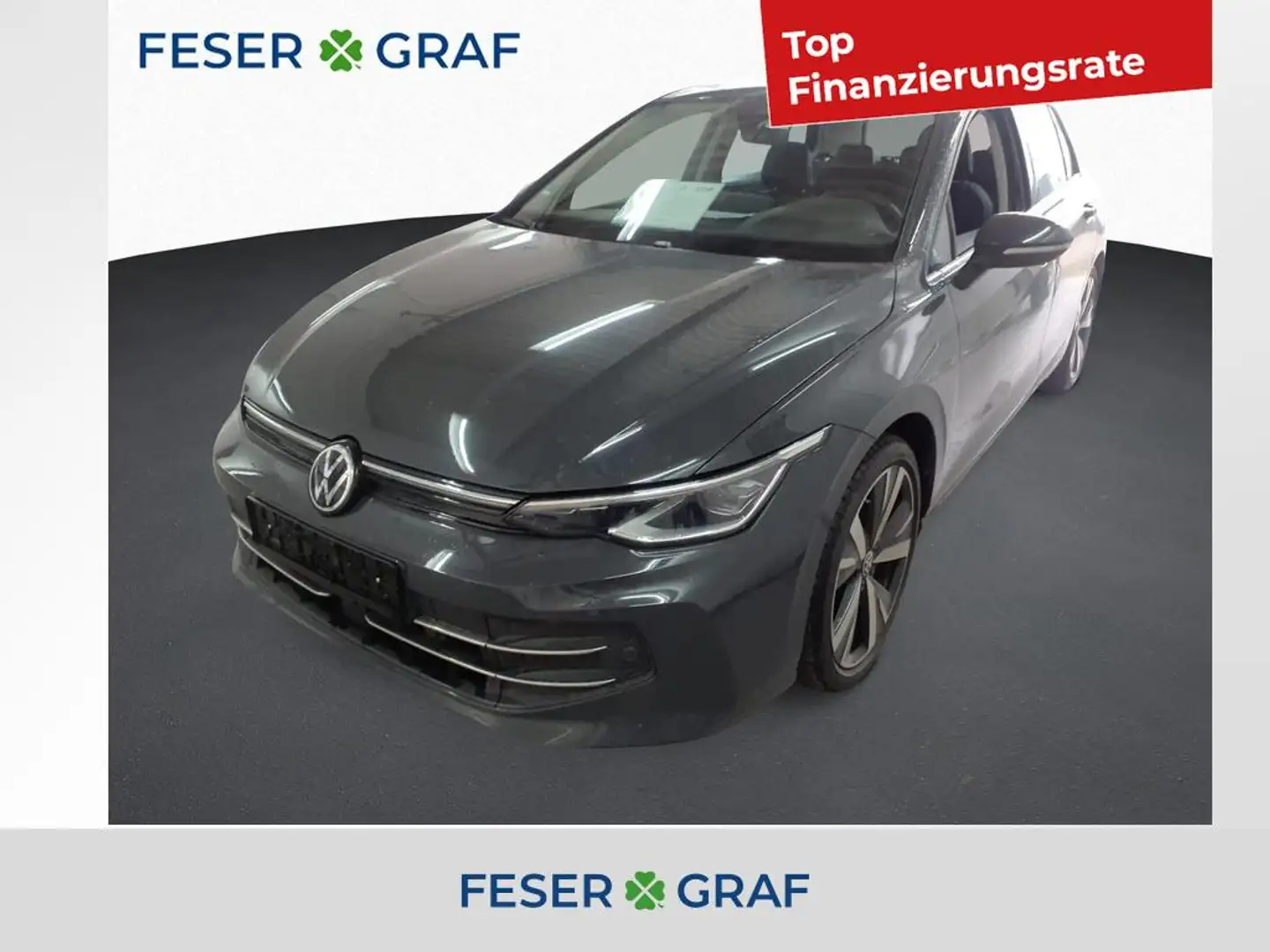 Volkswagen Golf VIII 1.5 eTSI Style DSG AHK/Matrix/HUD/NAVI Grijs - 1