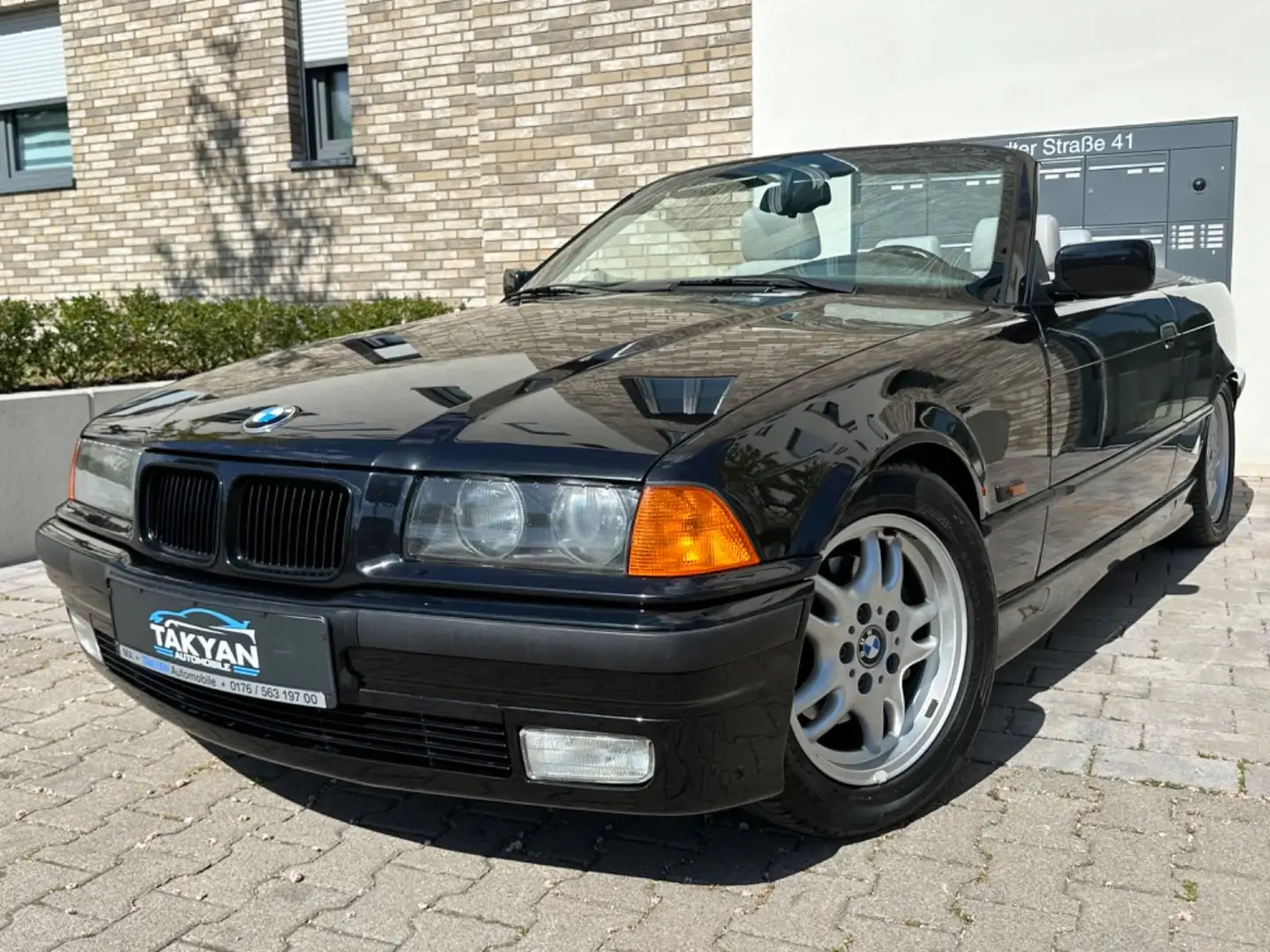 BMW 328 i Cabrio*Klima*grau-Volleder*rostfrei* Negru - 1