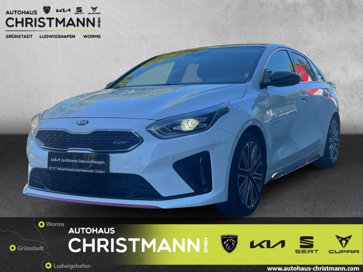 Kia ProCeed / pro_cee'd GT 1.6 T-GDI EU6d *GLASDACH* KOMFORTPAKET* Blanc - 1