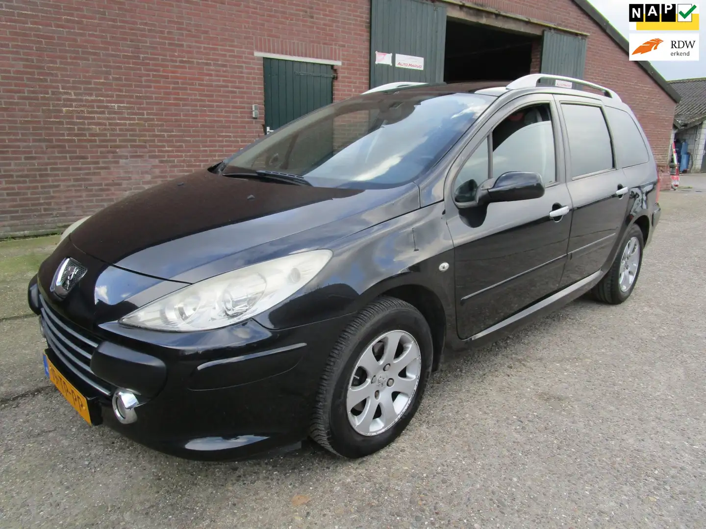 Peugeot 307 SW 1.6-16V Pack AUTOMAAT CLIMA TREKHAAK, LM MOOI Negro - 1