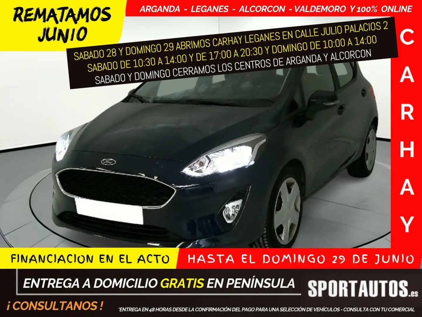Ford Fiesta 1.0 ECOBOOST MHEV 92KW (125CV) TREND 5P Noir - 1