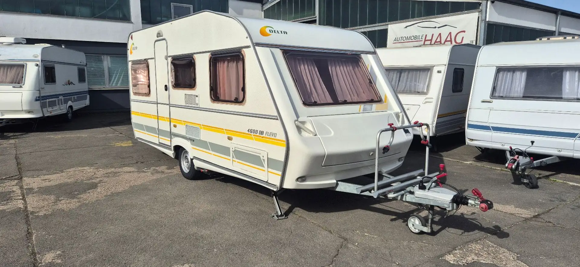Delta Flevo 460DB*4Pers*Tüv/Gas neu*100km*Mover*Zelt* Wit - 2