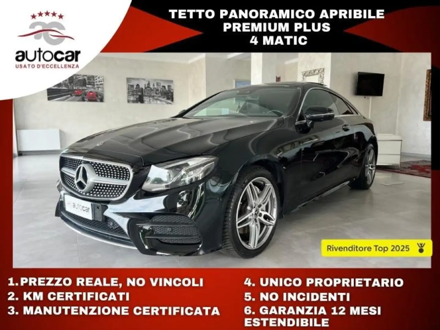 Mercedes-Benz E 220 d 4Matic Premium Plus Zwart - 1