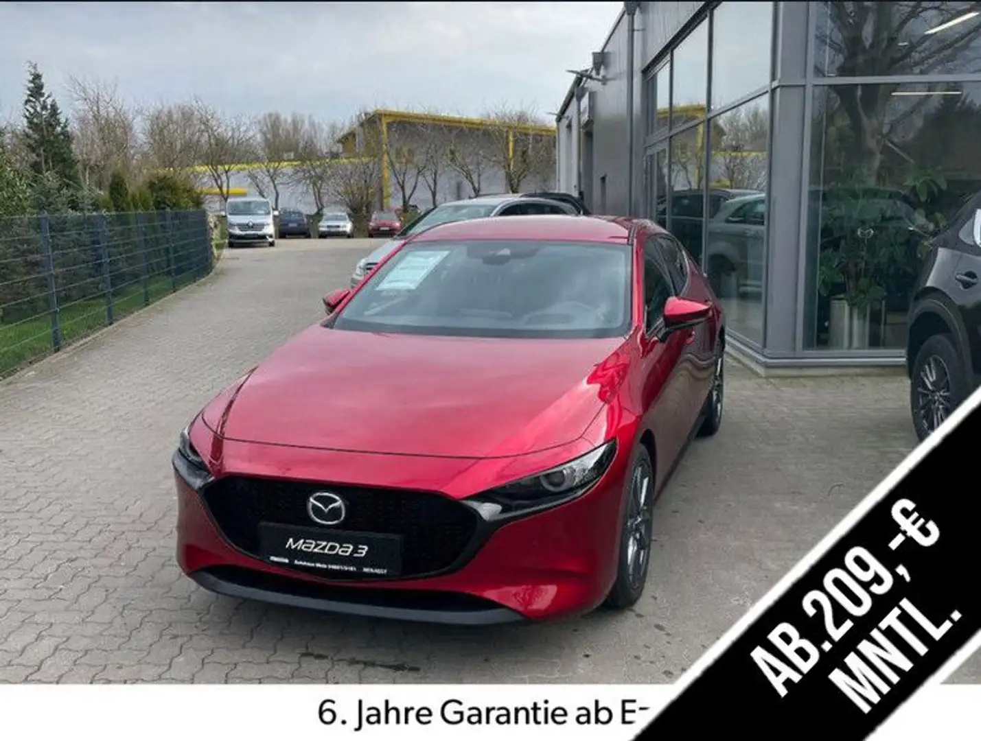 Mazda 3 S SKYACTIV-G 2.0 150PS M HYBRID 6GS AL-SELECTI Rood - 1
