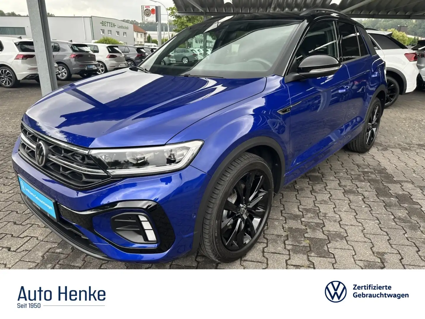 Volkswagen T-Roc 1.5 TSI DSG R-LINE + NAVI + KLIMA + Garantie bis 0 Bleu - 1