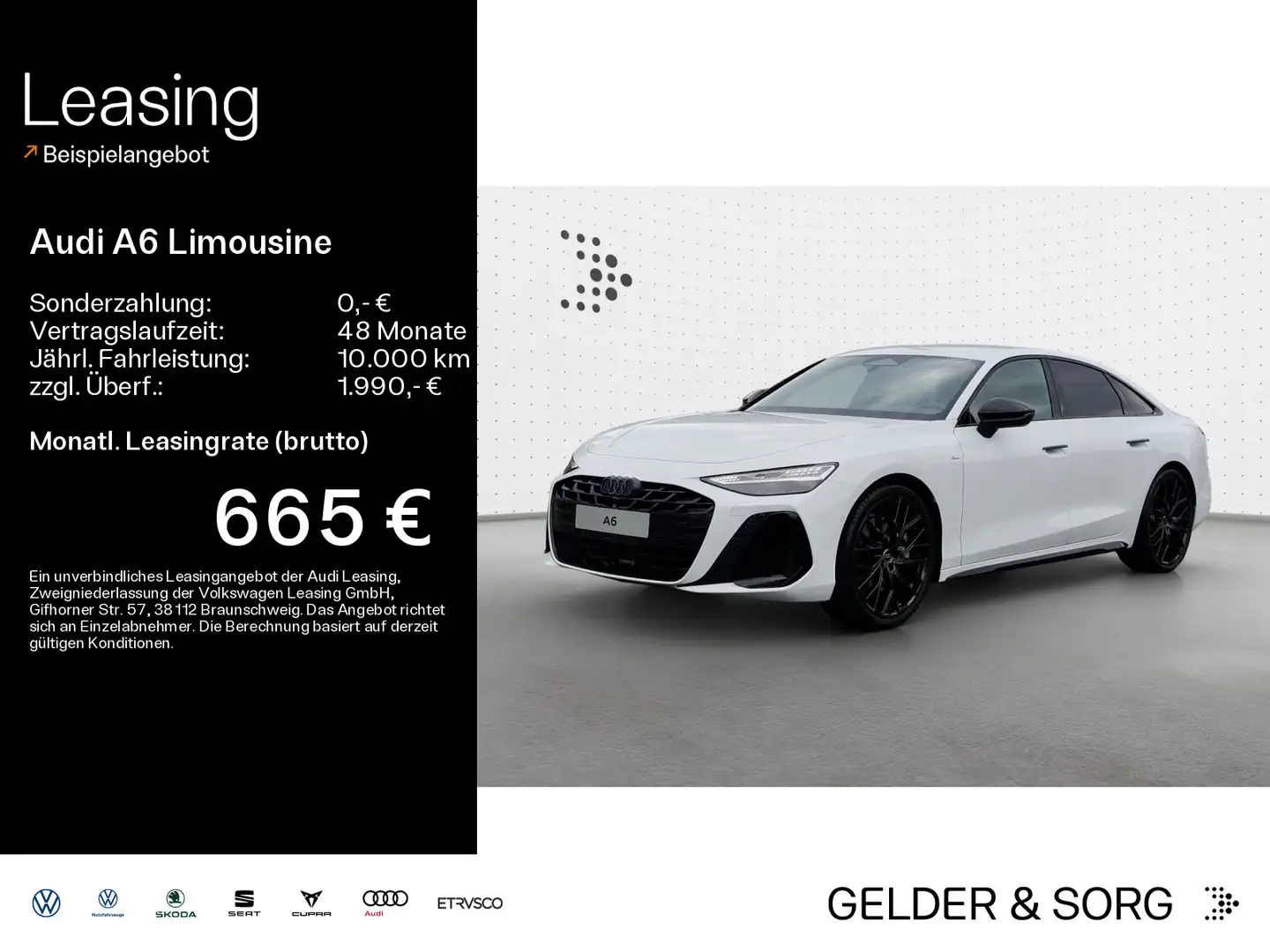 Audi A6 TDI qu. S line Ed.One*Tech+*Carbon Weiß - 1