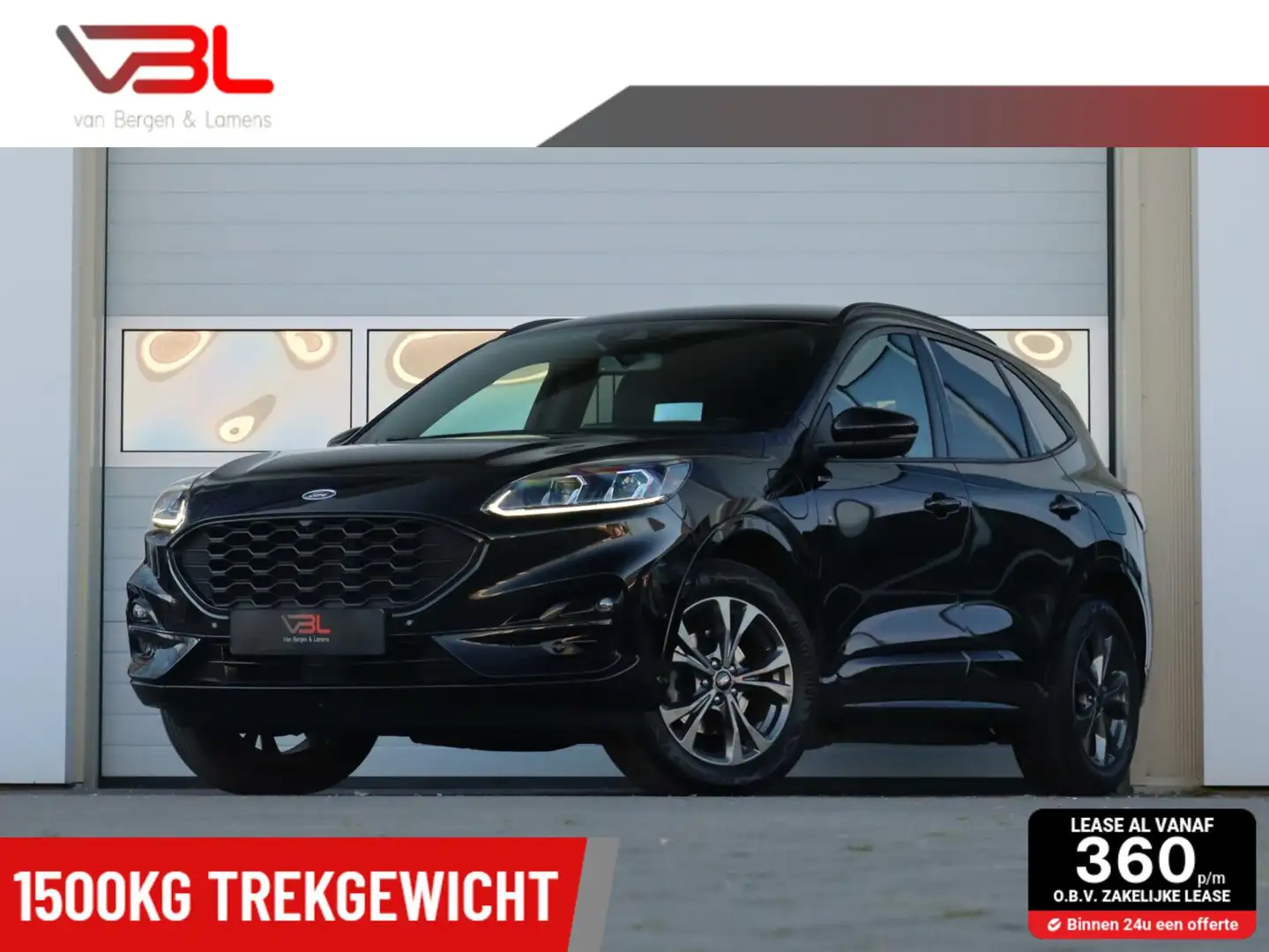 Ford Kuga 2.5 PHEV ST-Line X |1500KG trekgewicht | Elek. weg Zwart - 1