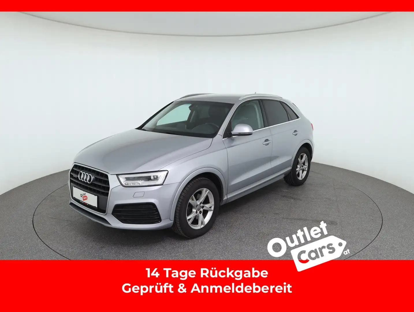 Audi Q3 2.0 TFSI Aut. quattro sport LED+NAV+LM+PDC+SHZ Silber - 1