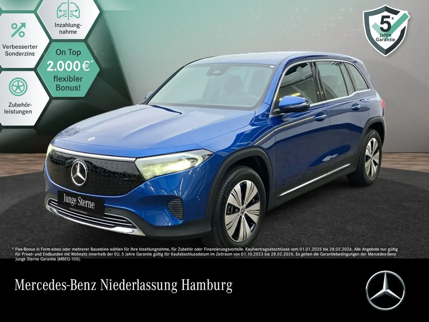 Mercedes-Benz EQB 300 4M PROG+ADVANCED+KAMERA+SPUR Bleu - 1