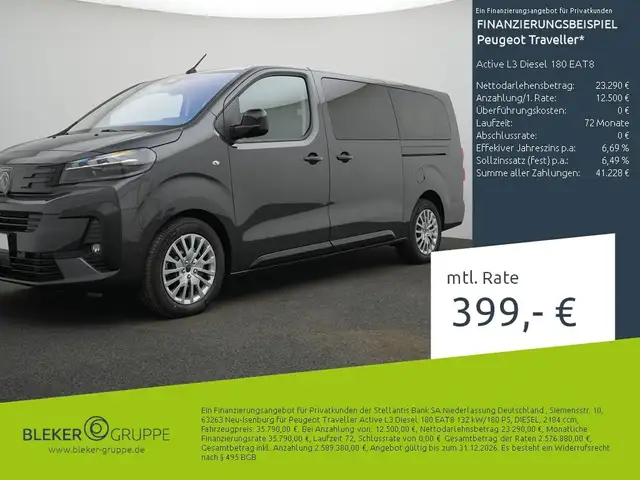 2026 Peugeot Traveller in Grey for sale