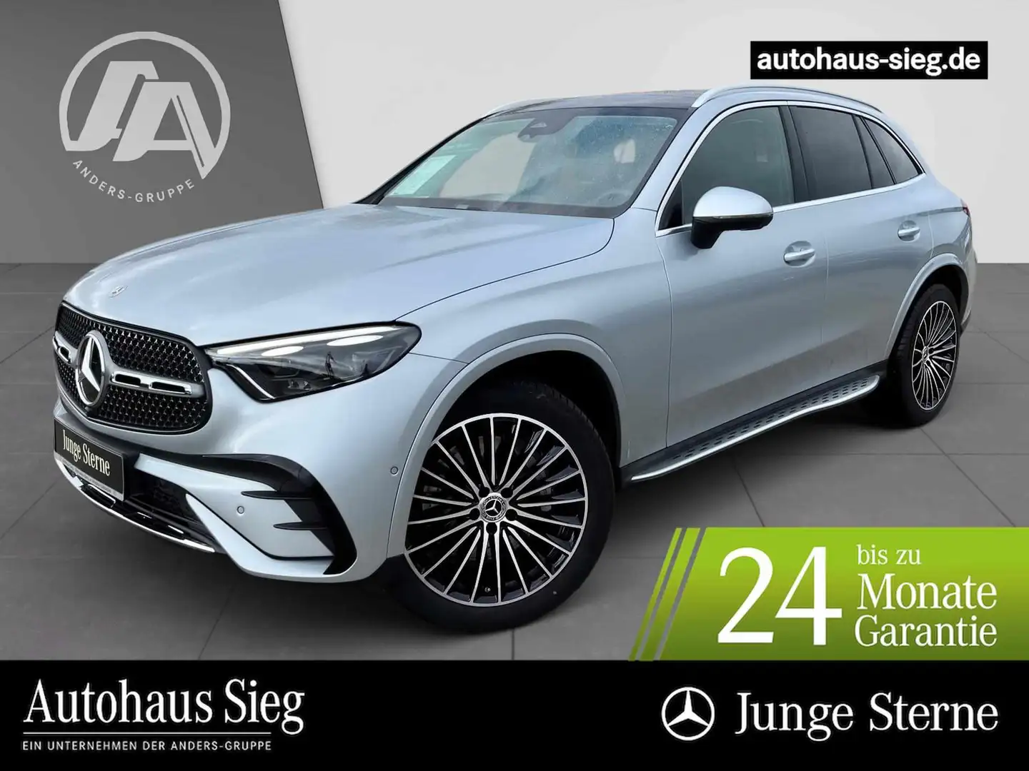 Mercedes-Benz GLC 300 d 4M AMG-Pano+AHK+360+H-Lenk+AIR+DIGITAL Silber - 1