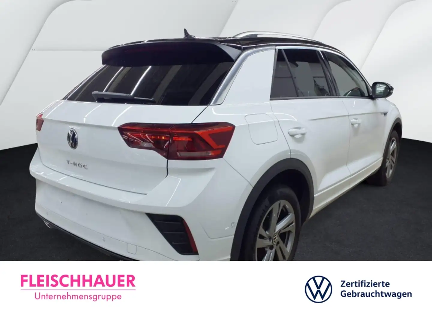 Volkswagen T-Roc R-Line 1.5 TSI DSG AHK Navi Digitales Cockpit Rück Weiß - 2