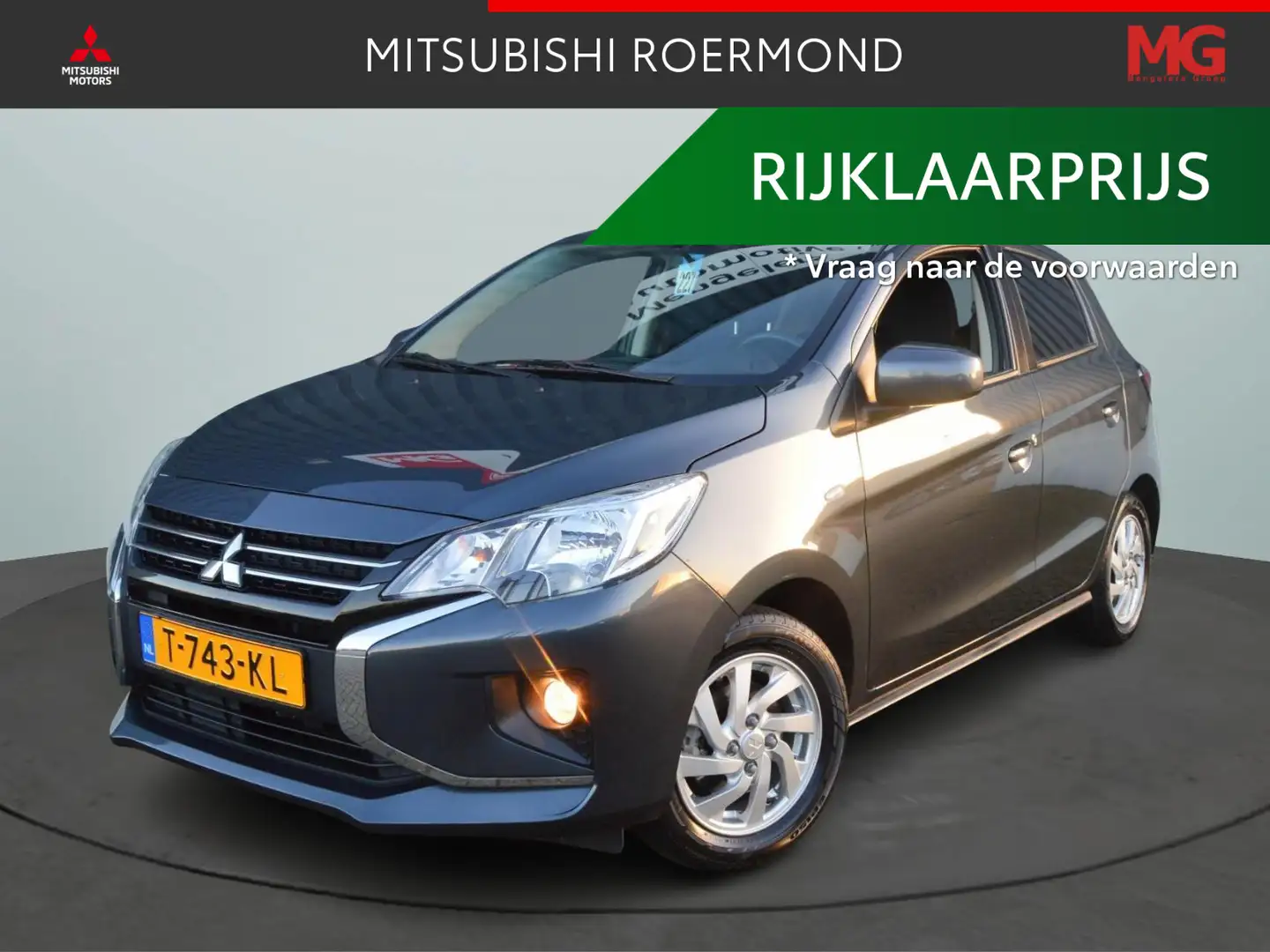 Mitsubishi Space Star 1.2 Dynamic /Ecc/Cruise/Camera/ALL IN PRIJS Grijs - 1
