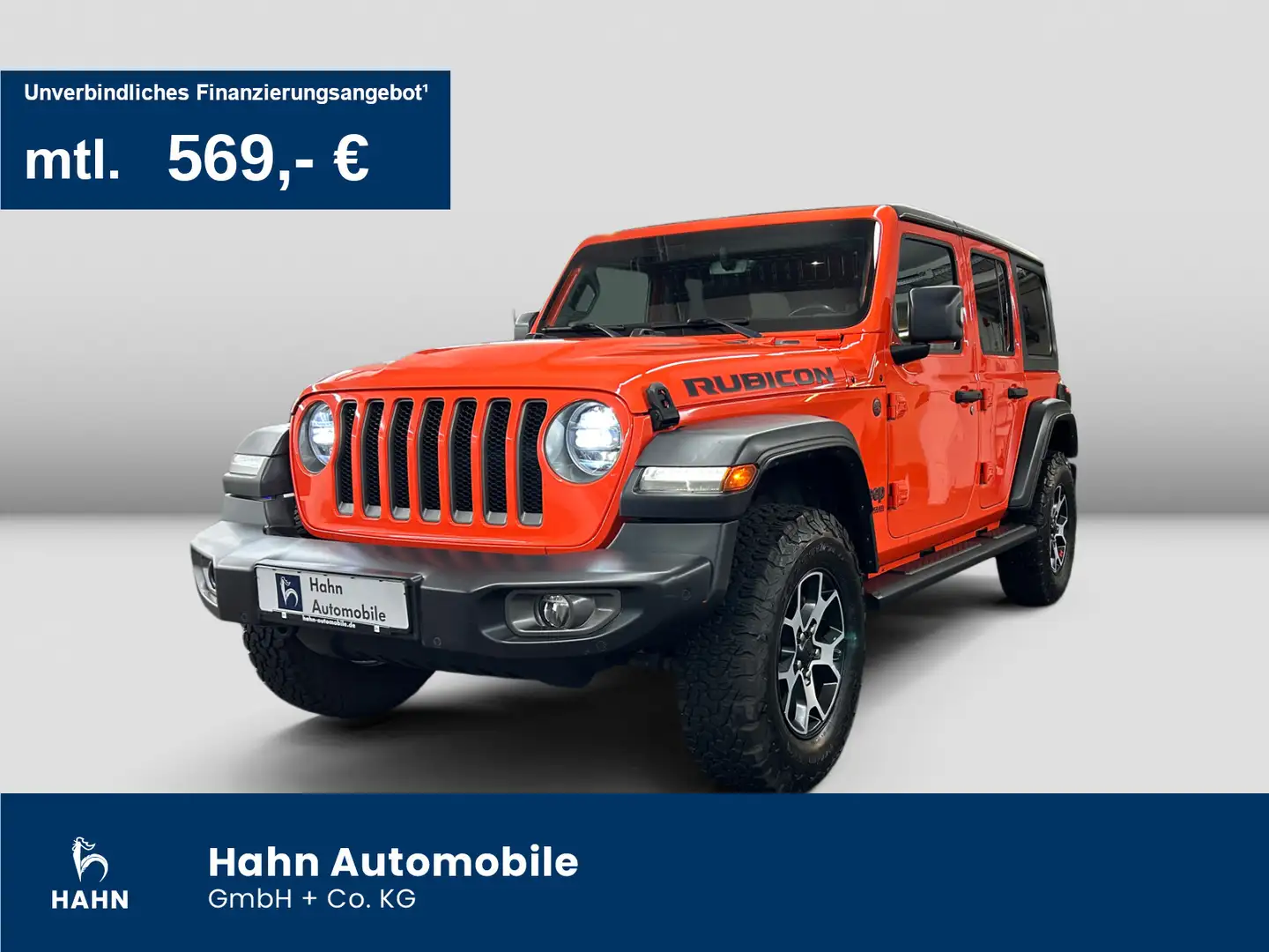 Jeep Wrangler 2.0 T-GDI Rubicon AHK Hardtop Leder Nav Orange - 1
