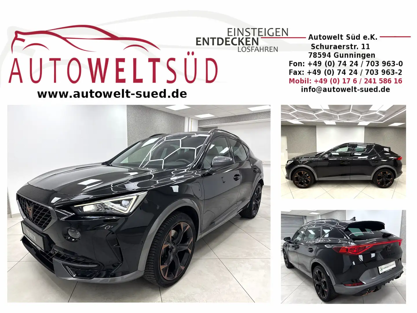 CUPRA Formentor VZ 1.4 TSI e-Hybrid Mem ACC VCkpt 2xSpur LED Noir - 1