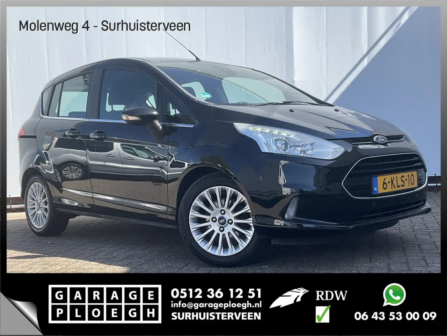 Ford B-Max 1.0 EcoBoost Titanium Trekhaak Nav/Cruise Cam Voll Чорний - 1