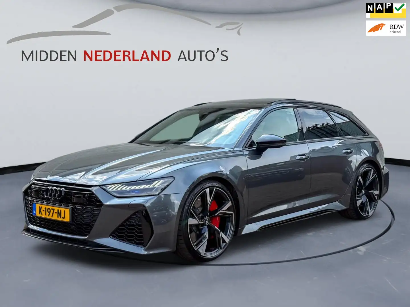 Audi RS6 A6 Avant TFSI quattro * DEALER ONDERHOUDEN * KERAM Gris - 1