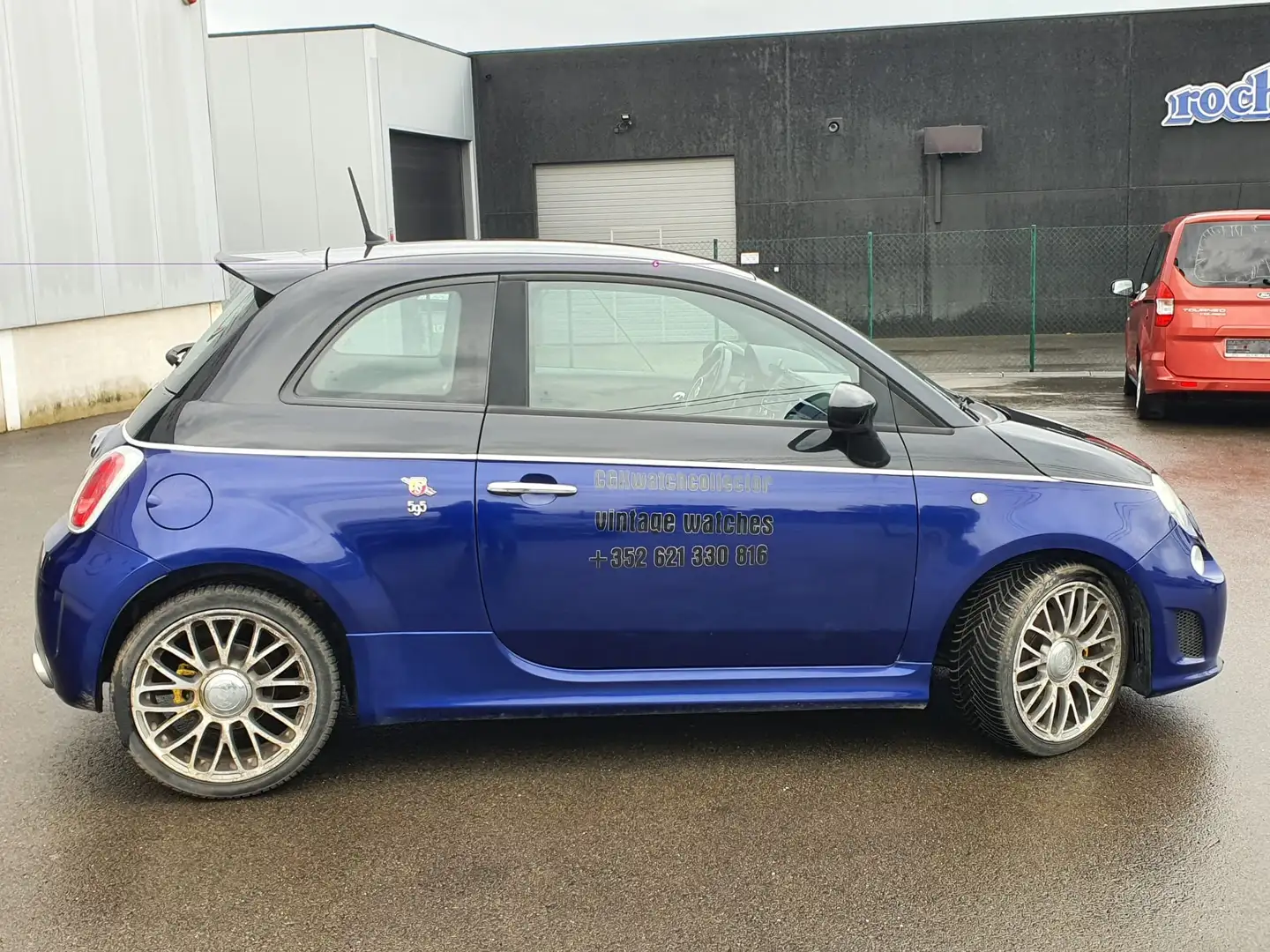 Abarth 500 1.4 ESS ° 140CH°CUIR°CLIM°TURBO H.S Blauw - 2