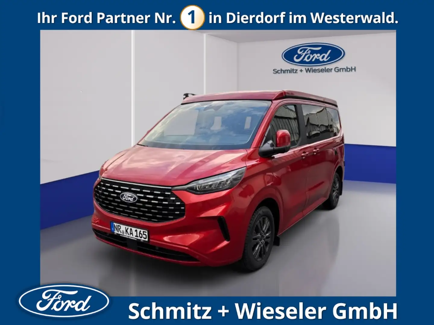Ford Tourneo Custom Nugget AD 170PS Aut. Fahrradträger Toilette Piros - 1