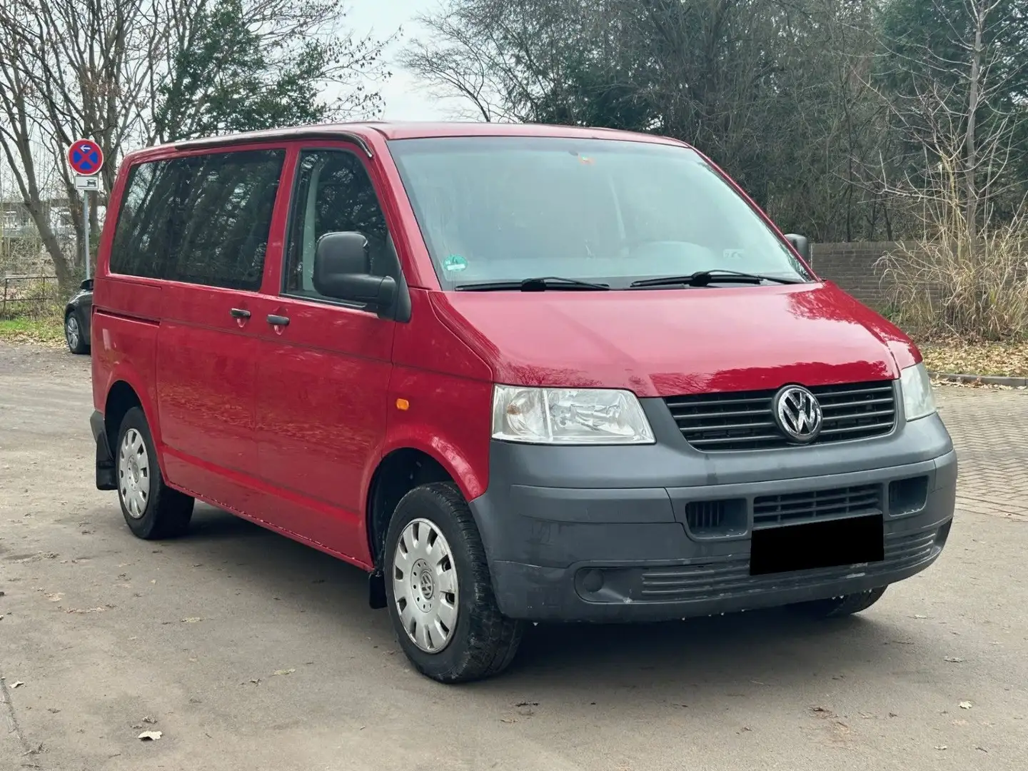 Volkswagen T5 Transporter 2.5 Kasten-Kombi Caravelle Rot - 2