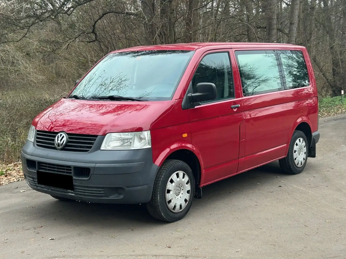 Volkswagen T5 Transporter 2.5 Kasten-Kombi Caravelle Rot - 1