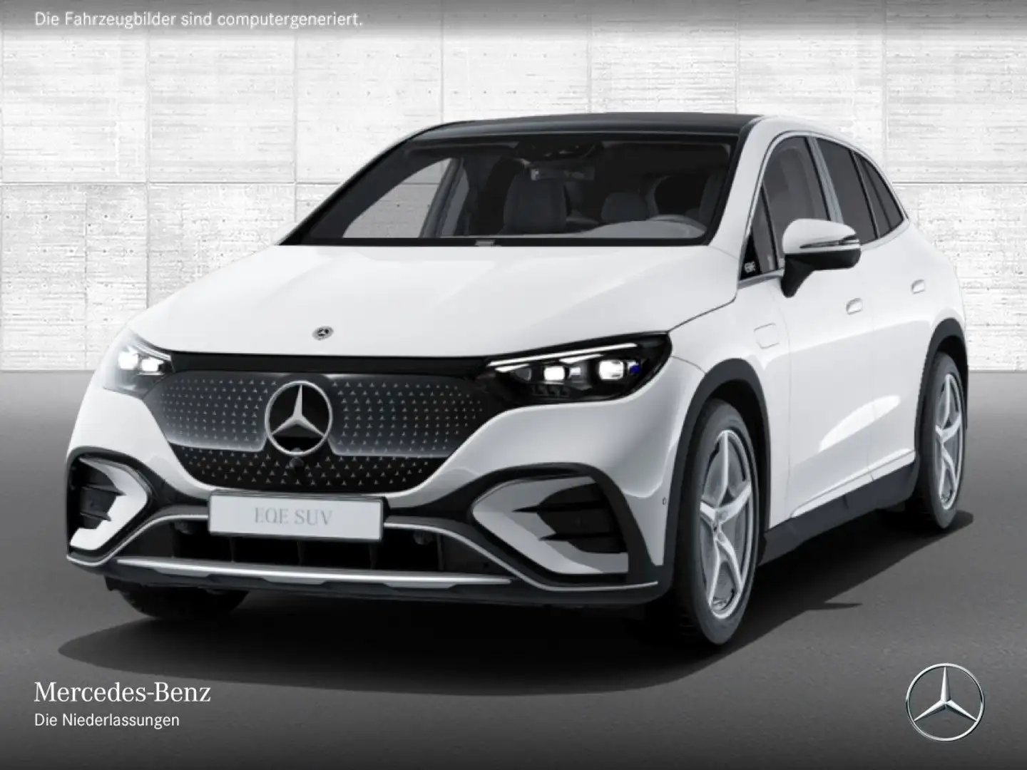 Mercedes-Benz EQE SUV EQE 500 4M AMG+PANO+AHK+BURMESTER+KEYLESS Blanco - 2