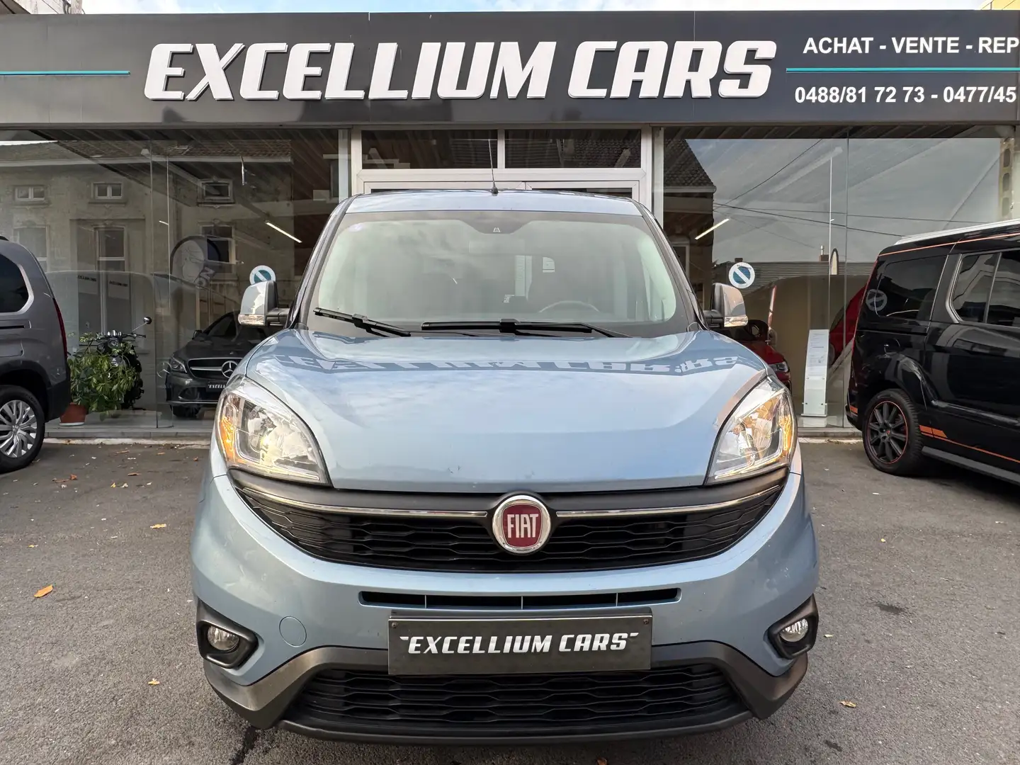 Fiat Doblo Doblo 1.4 T-Jet Easy Airco 5place Reglt Vts Blauw - 2