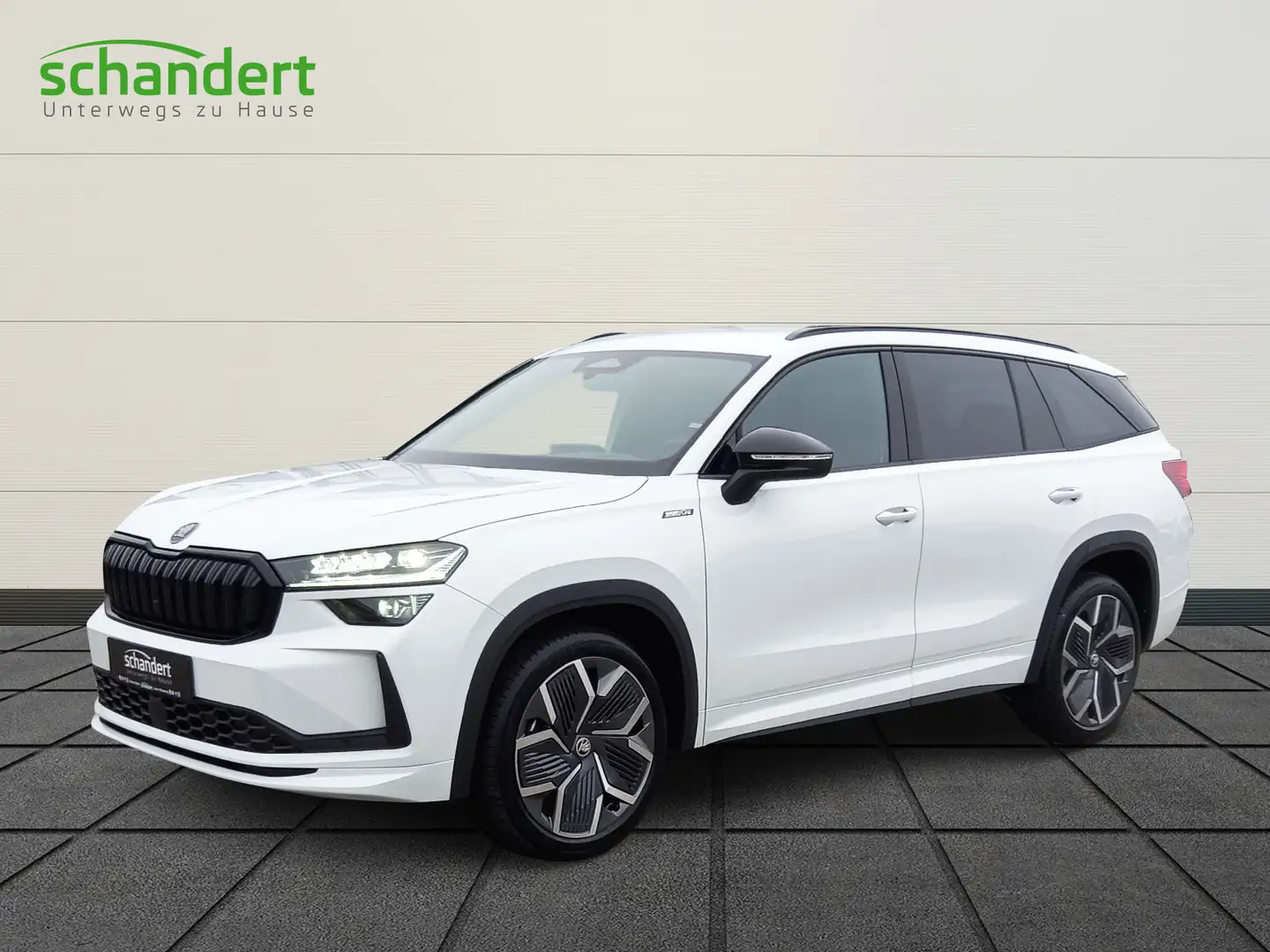 Skoda Kodiaq 2.0 TDI Sportline DSG/MATRIX/HUD/7SI/ACC Weiß - 1