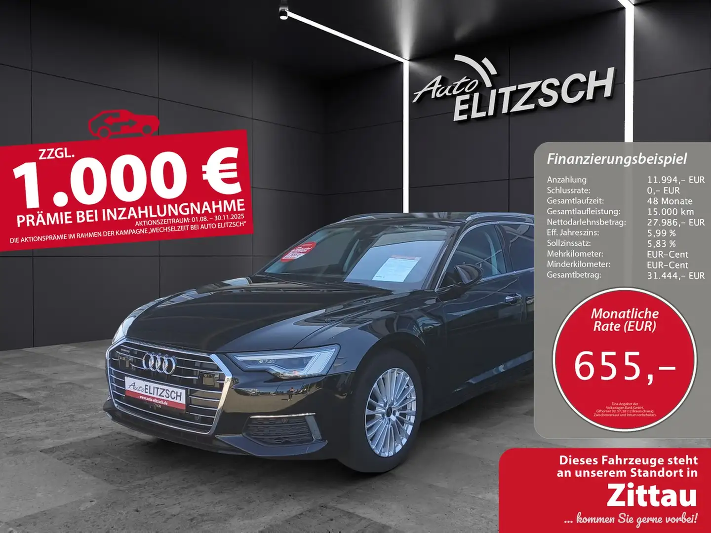 Audi A6 Avant 40 TDI design quattro S-tronic Matrix AHK... Schwarz - 1