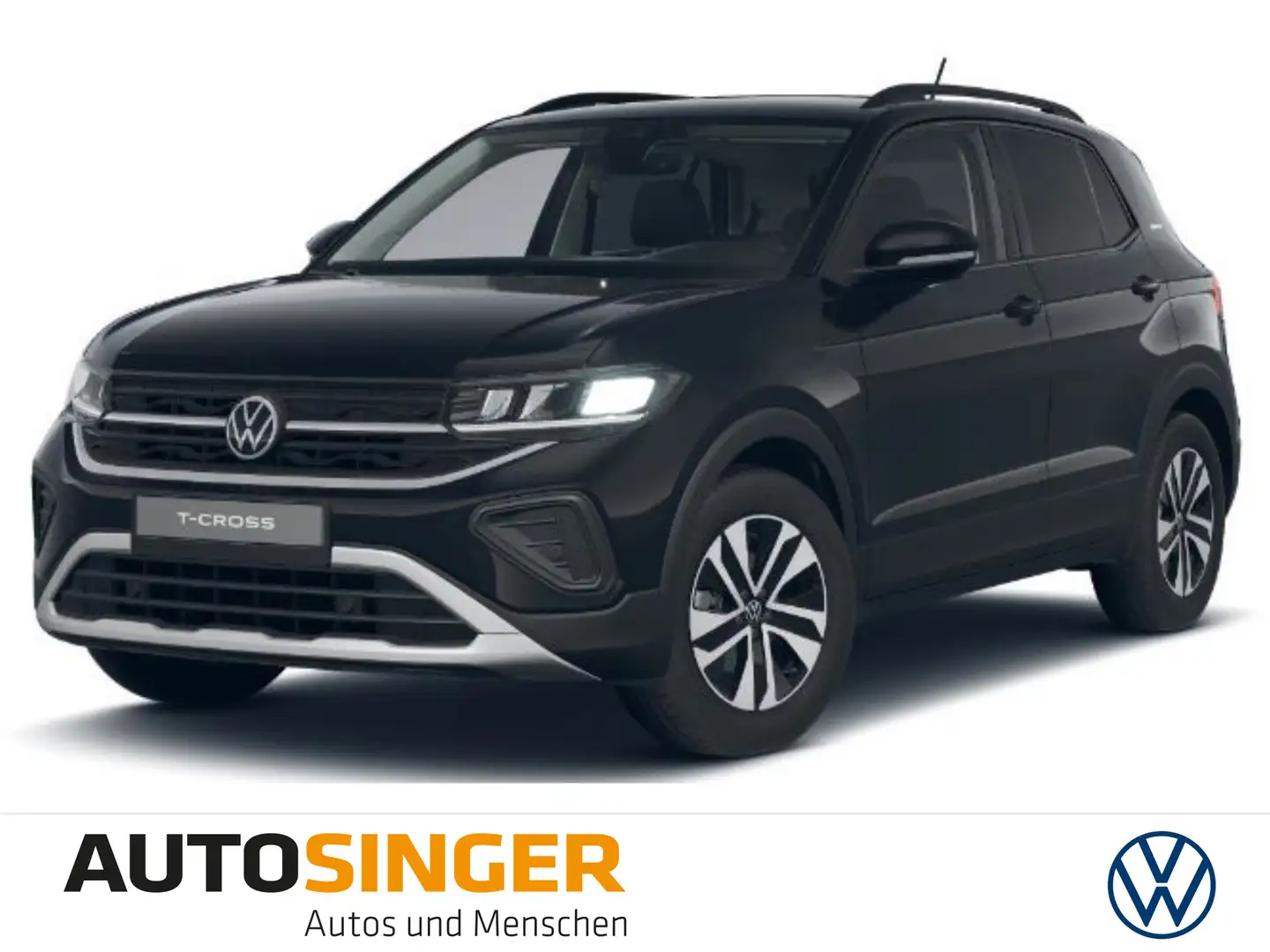 Volkswagen T-Cross ENERGY 1.0 TSI DSG AHK*CAM*ACC*NAV*LED Negro - 1