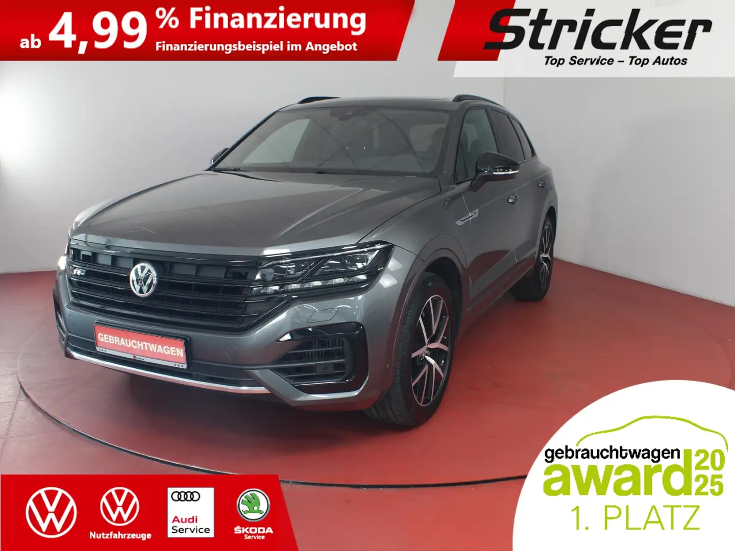 Volkswagen Touareg R-Line Black Style 3.0TSI 522,-ohne Anzahlung AHK Grau - 1
