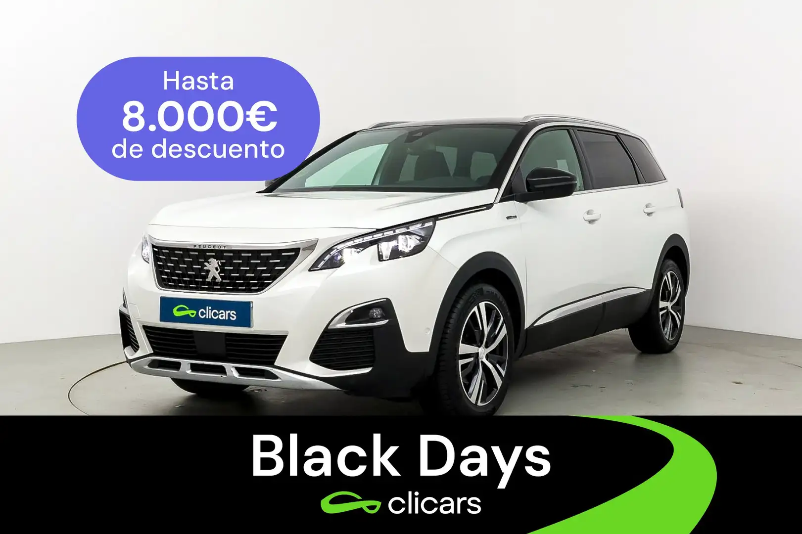 Peugeot 5008 1.5BlueHDi S&S GT Line EAT8 130 Blanc - 1