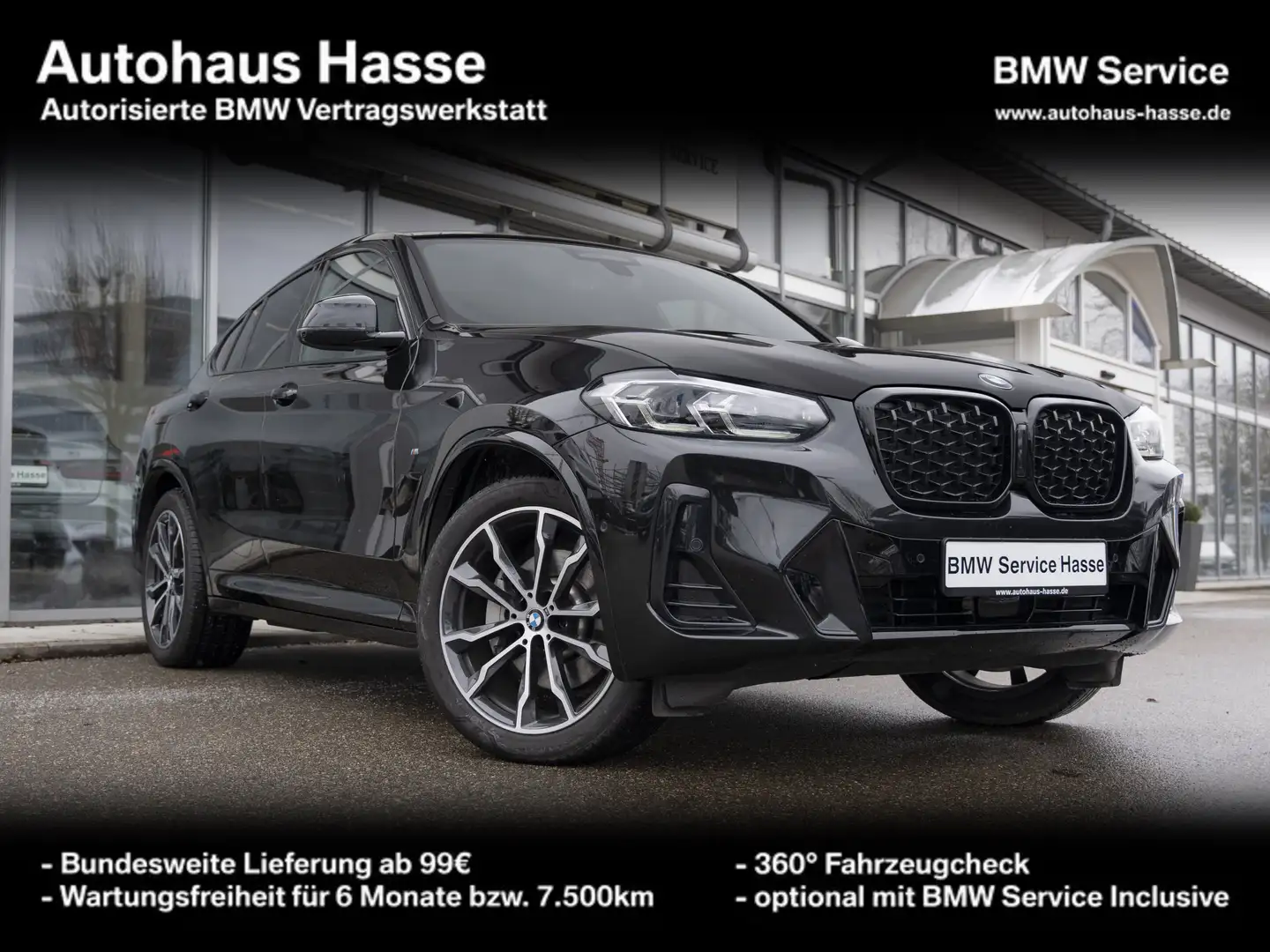 BMW X4 xDrive20d M-Sport +20Z PANO AHK KAMERA LEDER Noir - 1