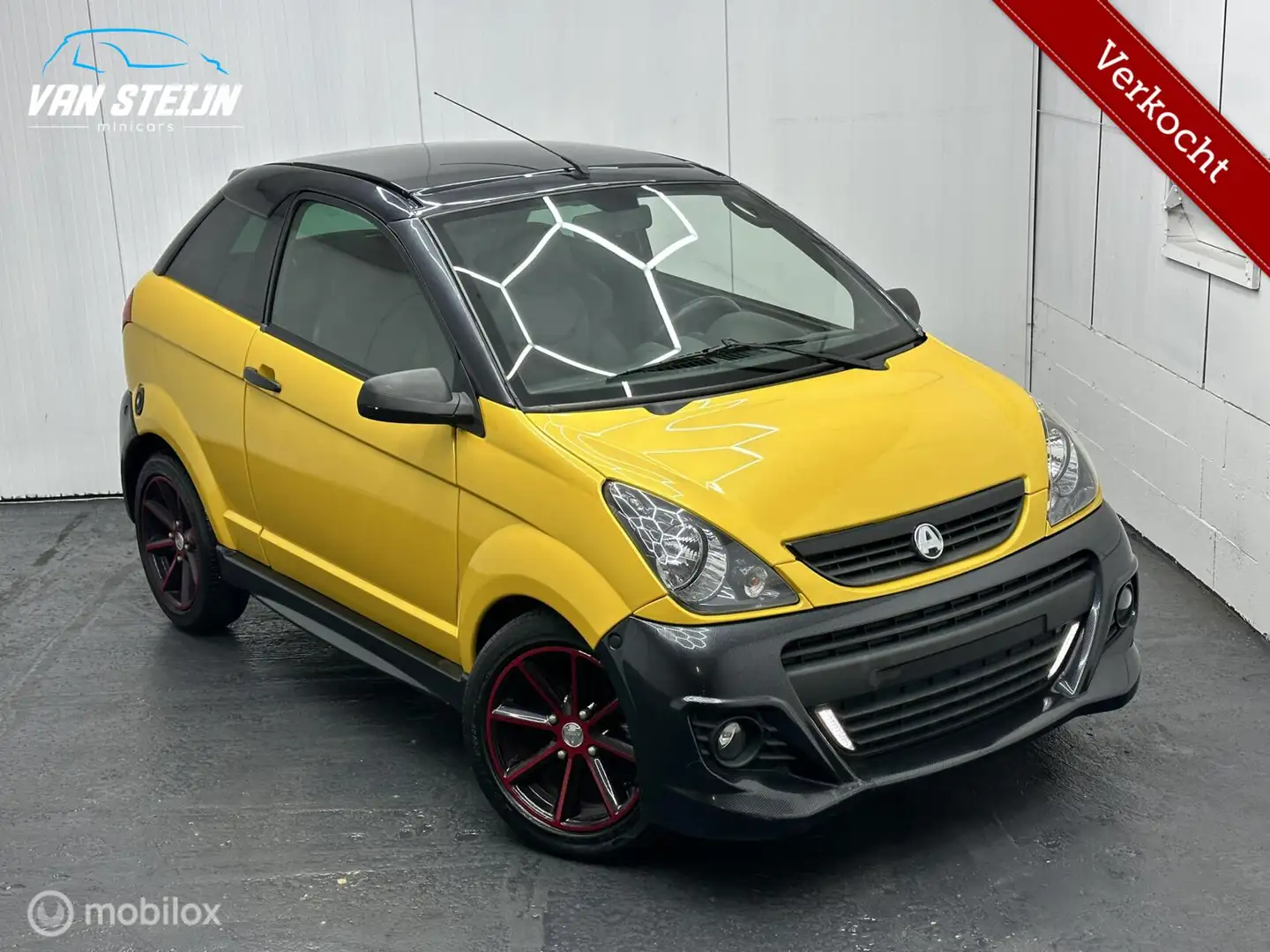 Aixam GTI Brommobiel Coupé Geel | Open Dak | Top Staat Geel - 2