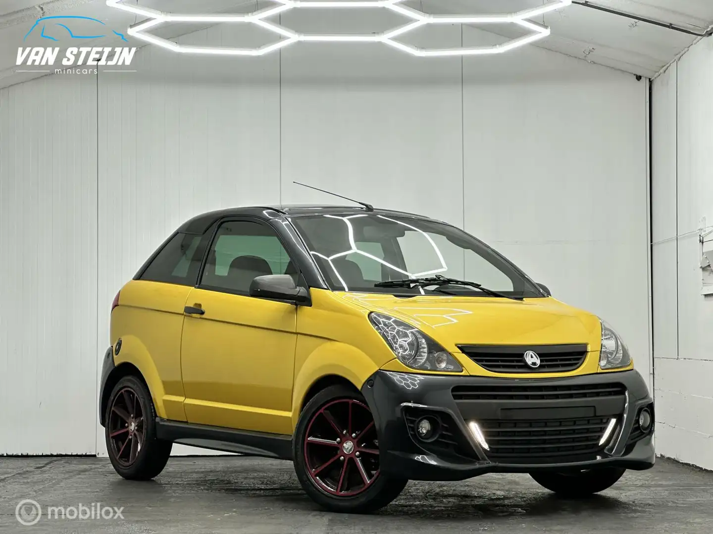 Aixam GTI Brommobiel Coupé Geel | Open Dak | Top Staat Amarillo - 1
