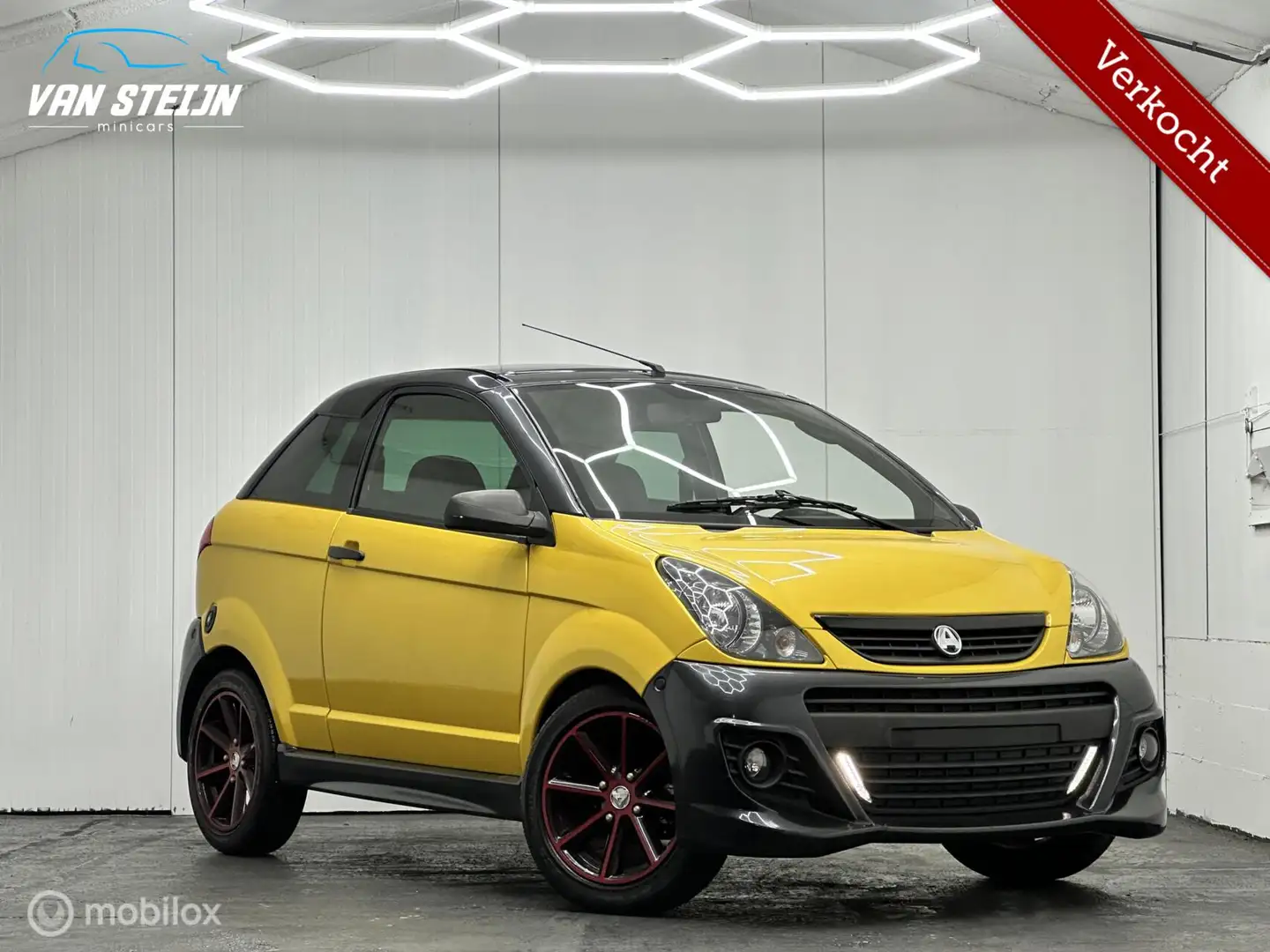 Aixam GTI Brommobiel Coupé Geel | Open Dak | Top Staat Geel - 1