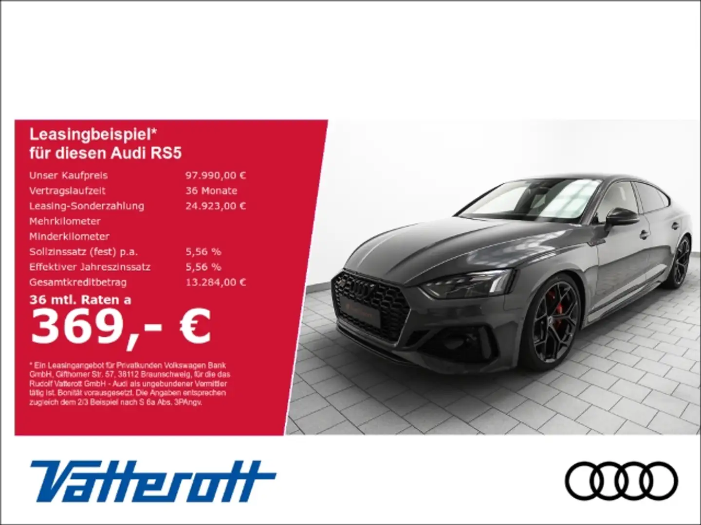 Audi RS5 Sportback 2.9 TFSI competition plus B&O HUD ACC Ni Grau - 1