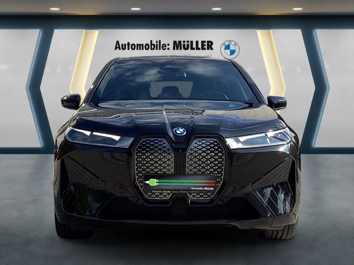 BMW iX xDrive40 B&W HUD AHK-klappbar Navi Soundsystem Led Schwarz - 2