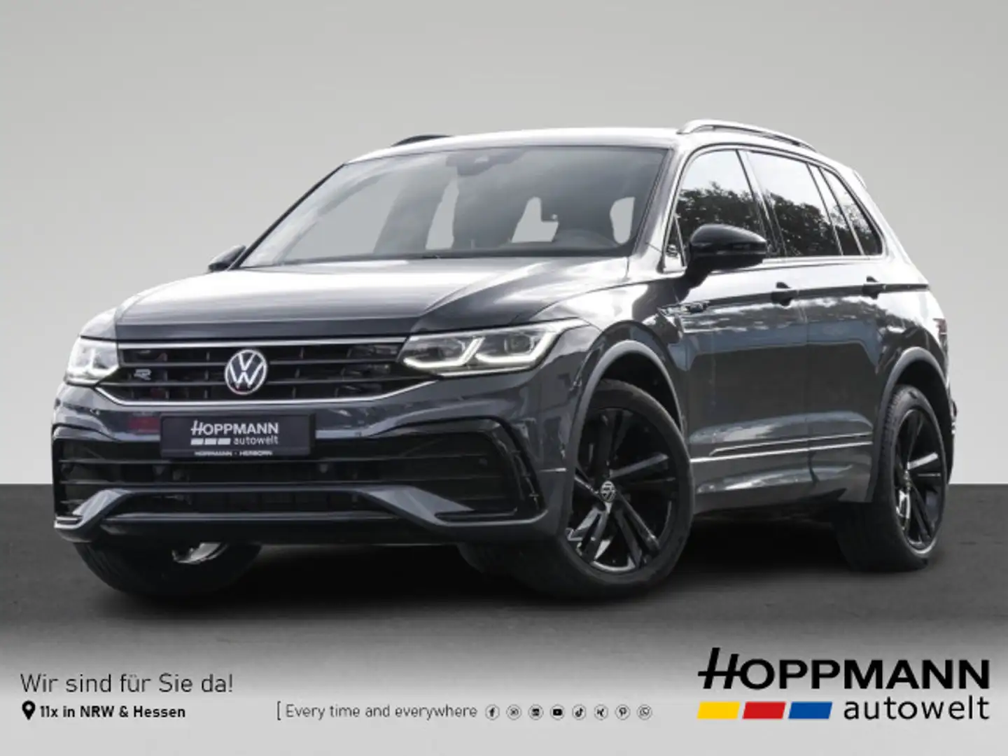 Volkswagen Tiguan 2.0 TDI R-Line AHK IQ.Light Rear View Gris - 1