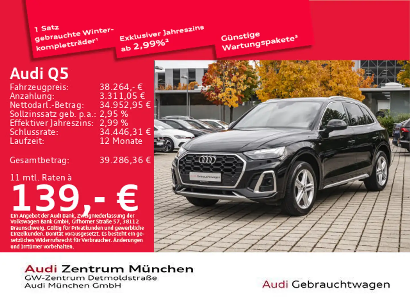 Audi Q5 40 TDI qu. S tronic 2x S line AHK/Navi+/Kamer Schwarz - 1