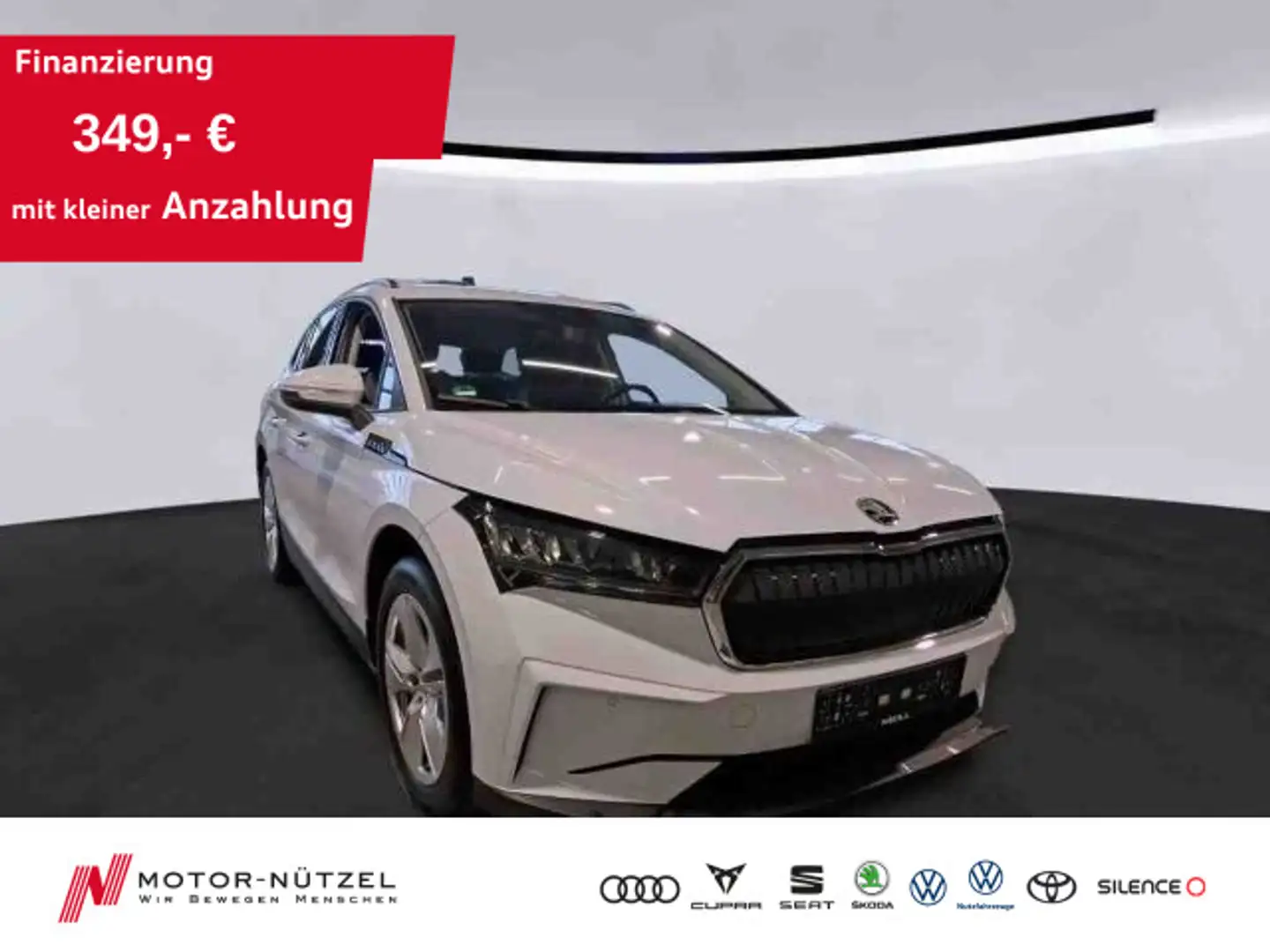 Skoda Enyaq iV 50 LOFT LED+NAVI+ACC+SHZ+DAB+KAMERA+19Z Weiß - 1