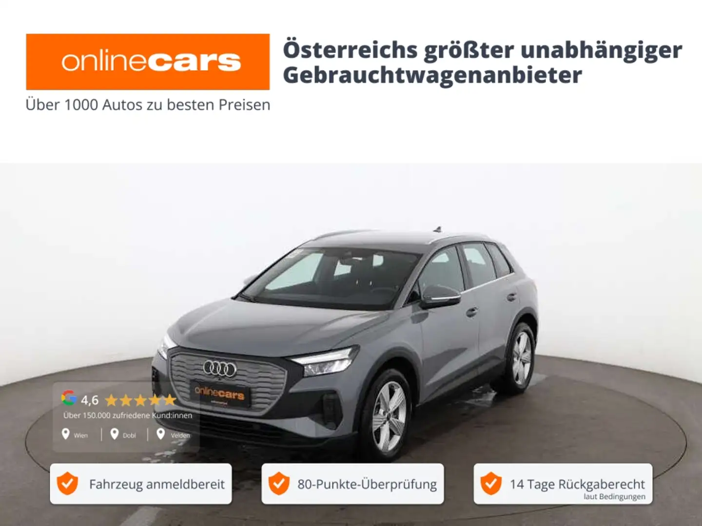 Audi Q4 e-tron Q4 35 e-tron 55kWh Aut LED RADAR SITZHZG ASSIST Grau - 1