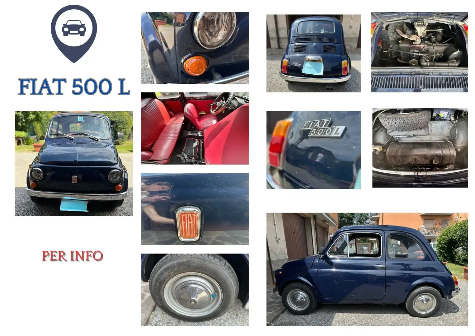 Fiat 500L 500 1.2 Lounge 69cv Blu/Azzurro - 1