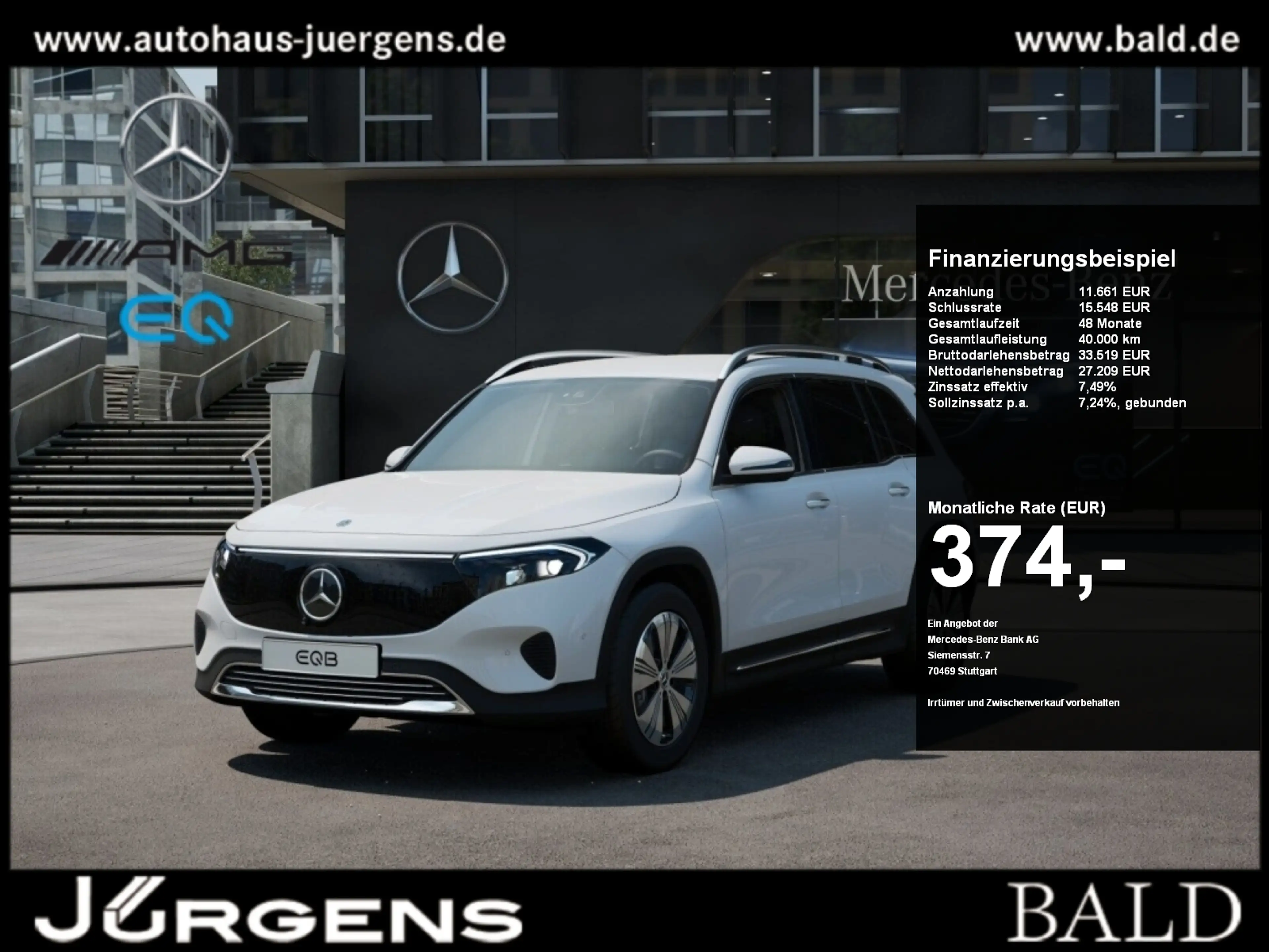 Mercedes-Benz EQB 250 + Progressive+Distr+Ambiente+ILS+360+Cam