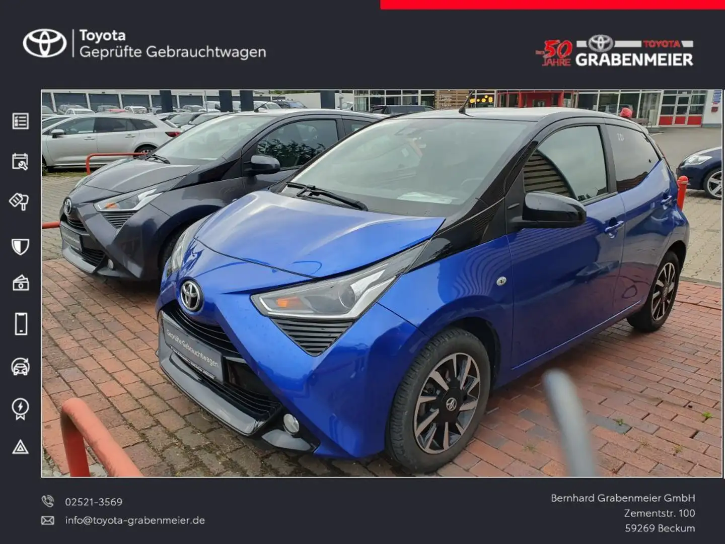 Toyota Aygo x-final Bleu - 1