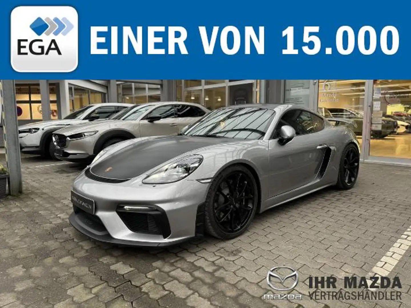 Porsche Cayman 718 GT4 Clubsport*Approved*Sport-Chrono-Paket*Carb Argento - 1