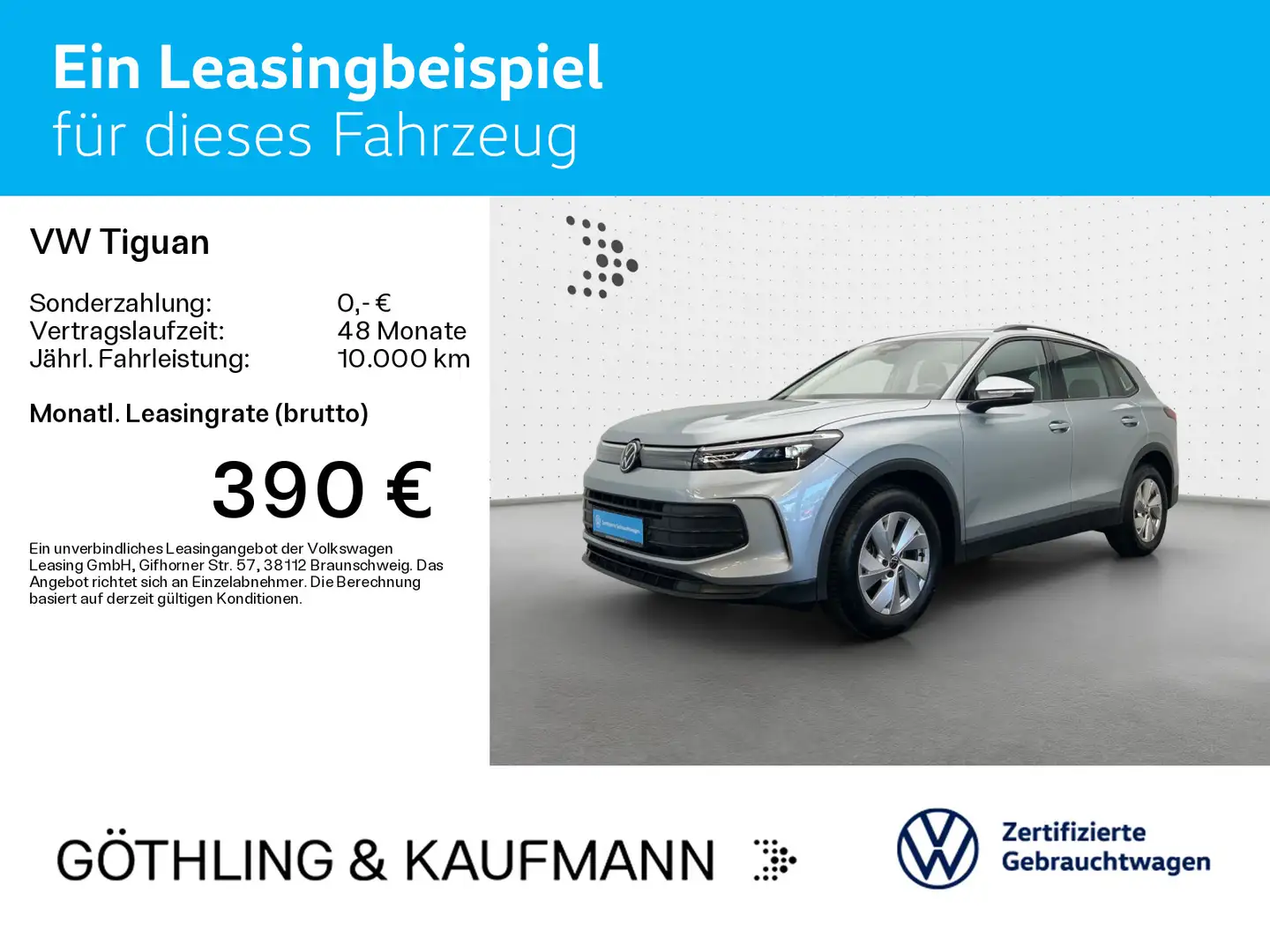 Volkswagen Tiguan 1.5 eTSI DSG*AHK*KAM*ASG*NAVI*SHZ* Silber - 2